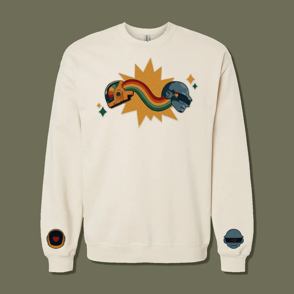 Rainbow Helmet Embroidered Sweatshirt